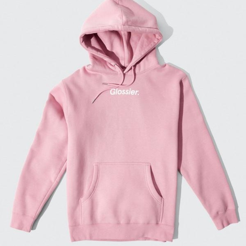 Glossier Pink Logo Hoodie